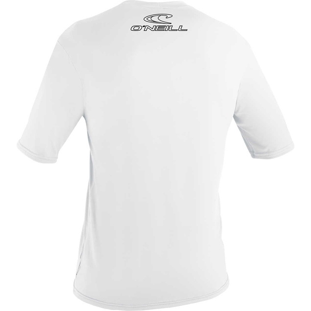 2026 O'Neill Youth Basic Skins Short Sleeve Rash Tee WHITE 3422